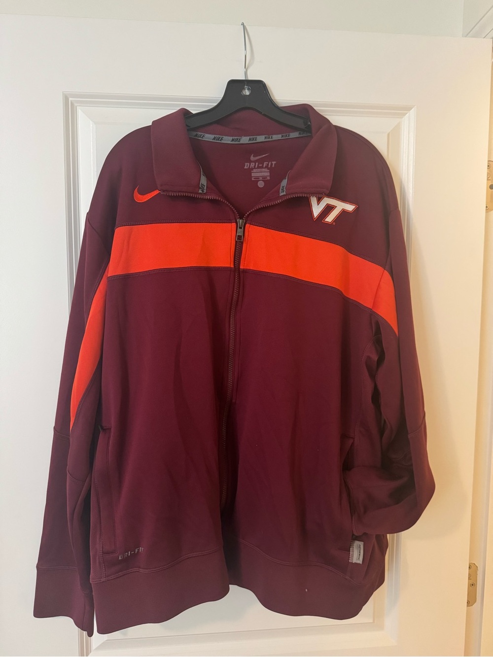 Nike Virginia Tech Dri-FIT Full-Zip Performance Jacket